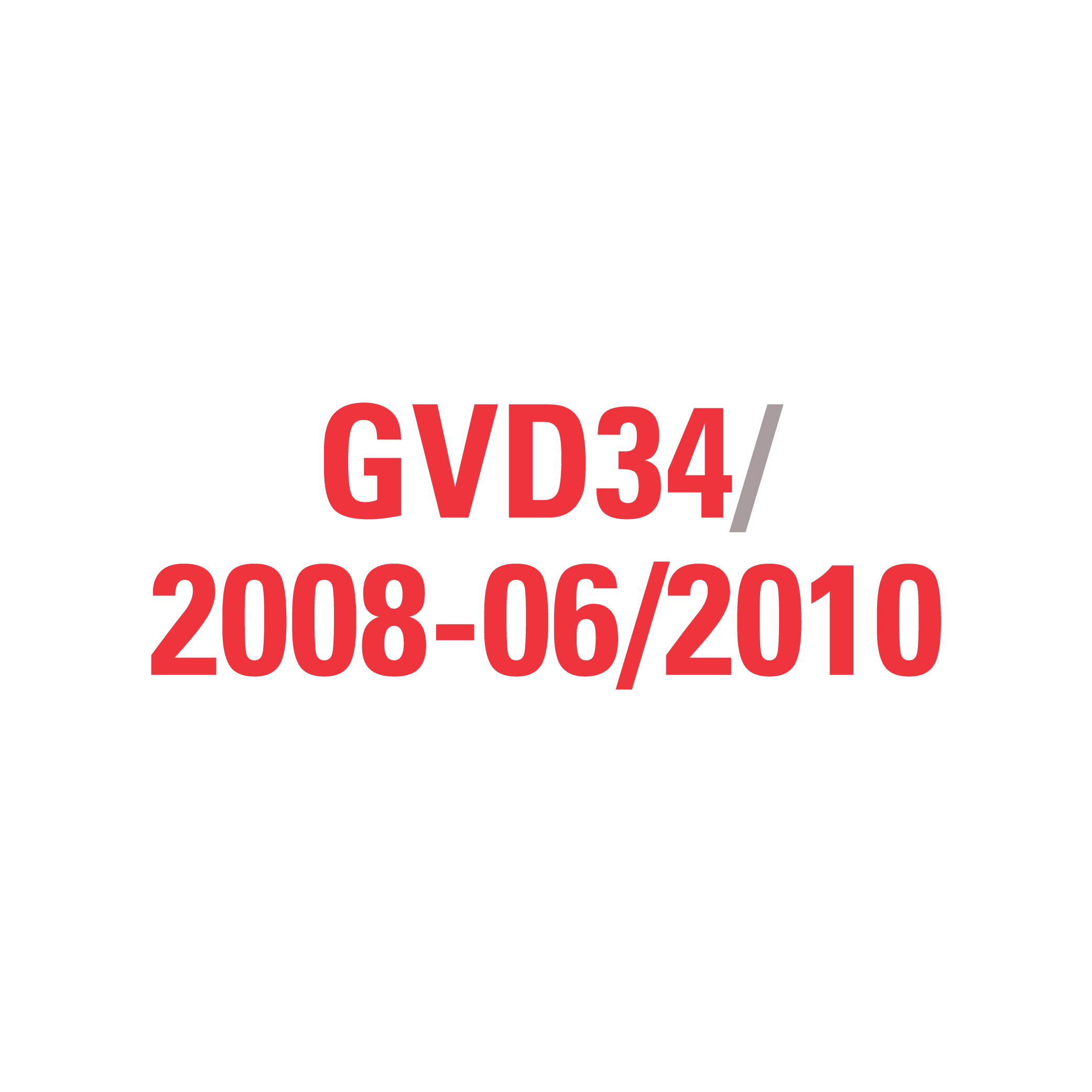 GVD34 2008-06/2010